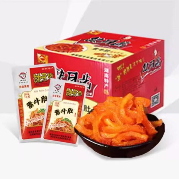 缺牙齒素牛肚16g超辣湖南特產香辣休閒毛肚魔芋絲素肉耳尖辣條
