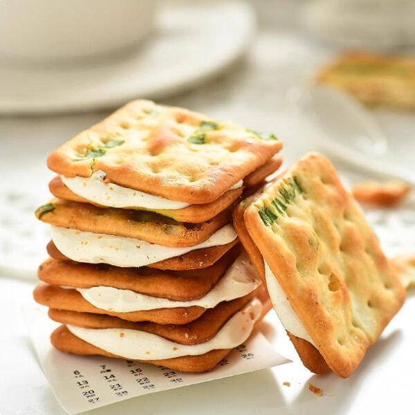 香葱牛軋糖夾心餅乾芝士餅乾牛紮臺灣古早手工曲奇網紅休閒零食